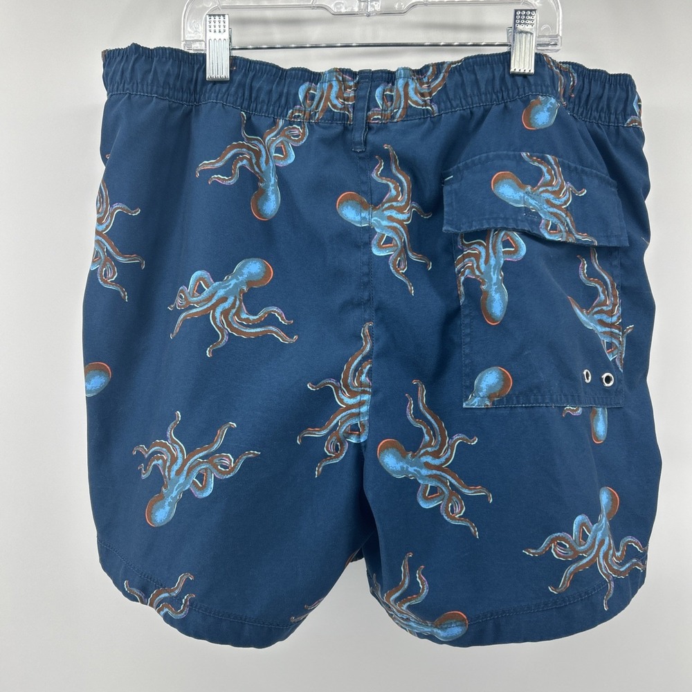 Paul Smith Bathing Suit Shorts Swim Trunks Men's Medium Blue Drawstring Pockets - Picture 3 of 12